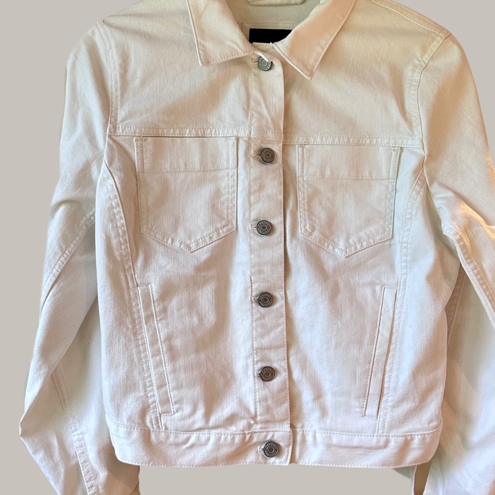 Banana Republic White Denim Jacket